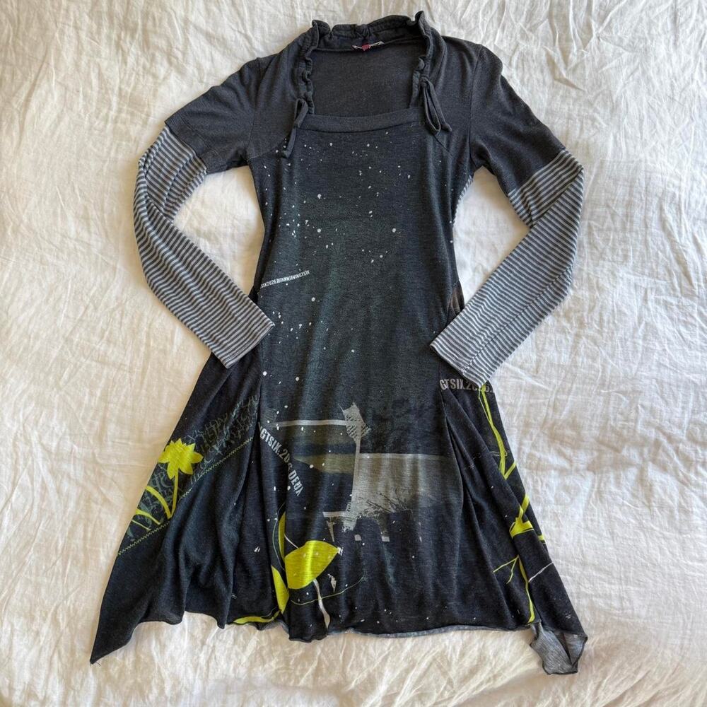 Vintage 2026 subversive european long sleeve midi dress